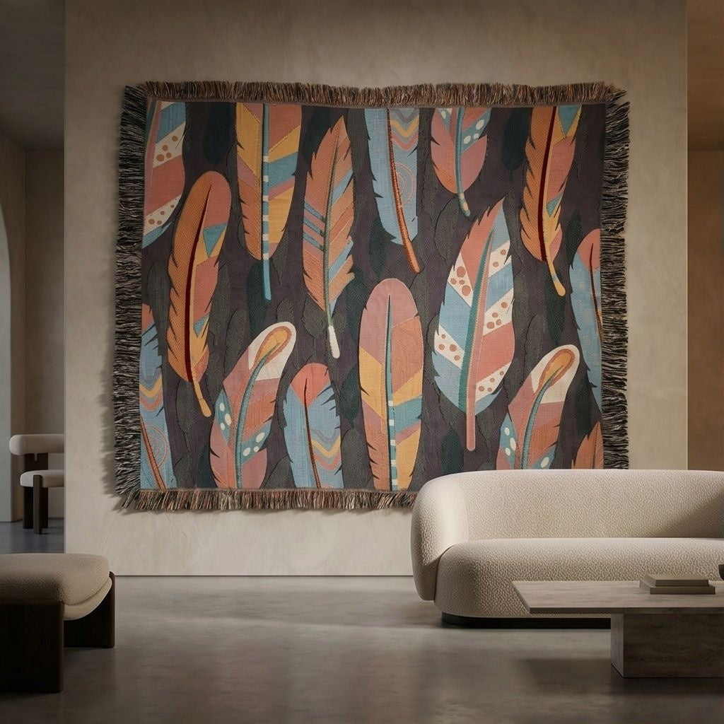 Woven Wall Tapestry with Custom Artwork